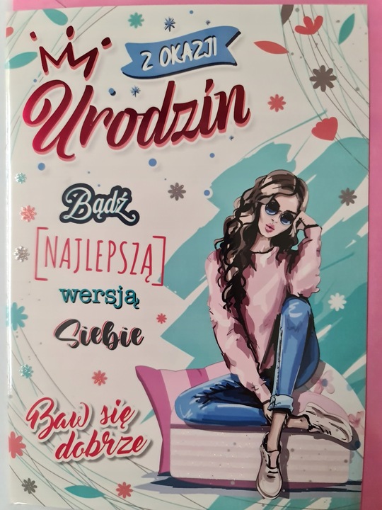 Kartka Urodziny 11,7 x 16,8 cm