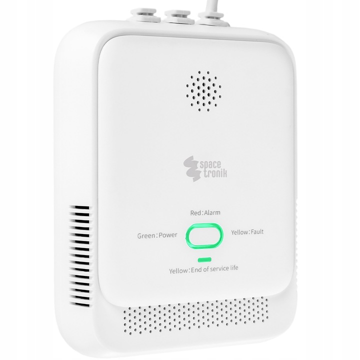 Czujnik Gazu z Alarmem LPG Propan Butan Spacetronik detektor ŻYWOTNOŚĆ