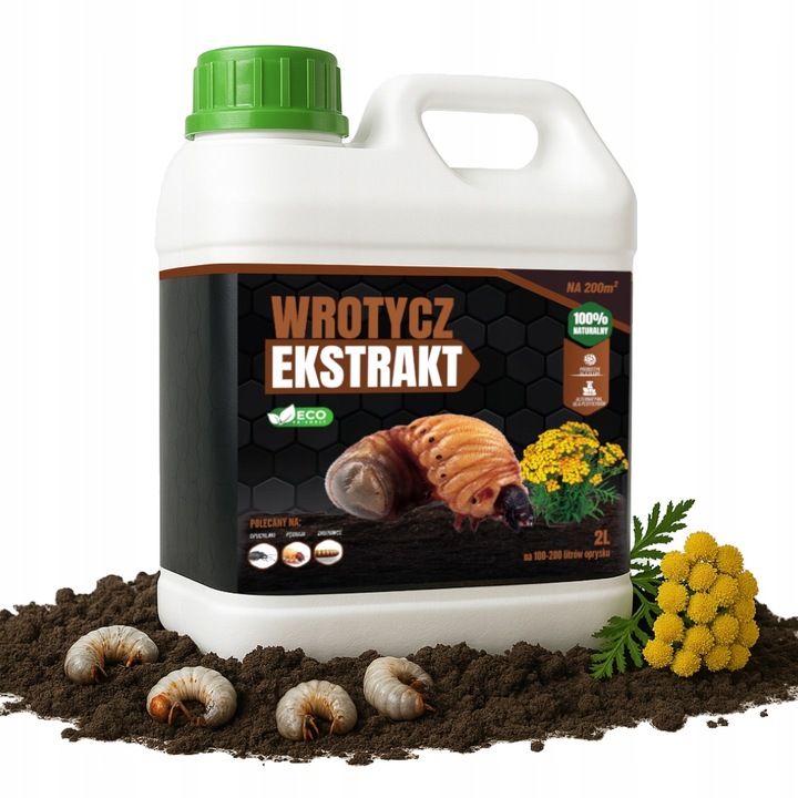 WROTYCZ EKSTRAKT 2l ZWALCZA OPUCHLAKI PĘDRAKI DRUTOWCE W GLEBIE NA