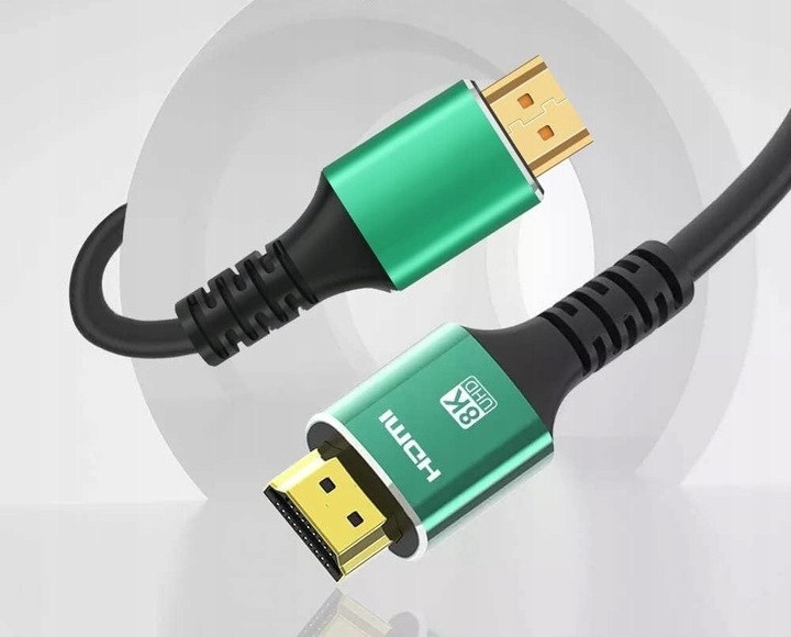 Kabel PRZEWÓD ZŁĄCZE ULTRA HIGH SPEED 2.1 UHD 8K 4K 8 m POZŁACANY HDMI HDMI
