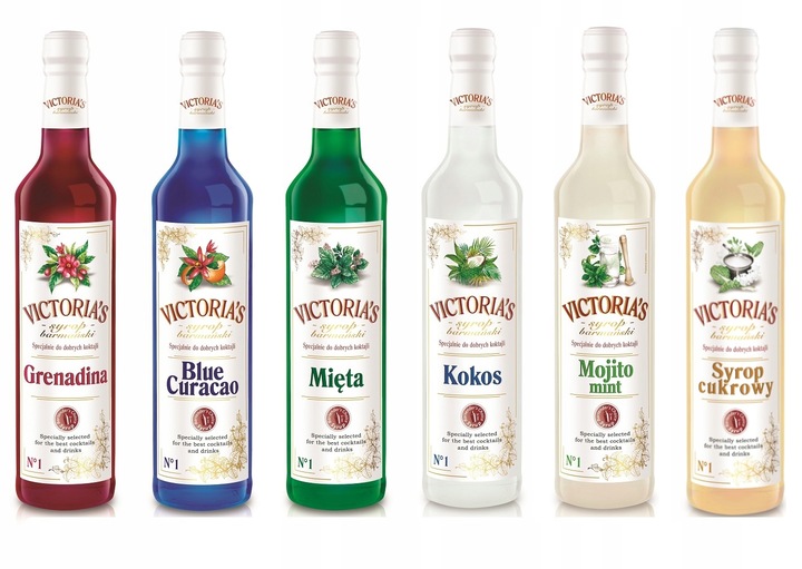 Victoria's Syrop barmański mix do drinków 6x490 ml