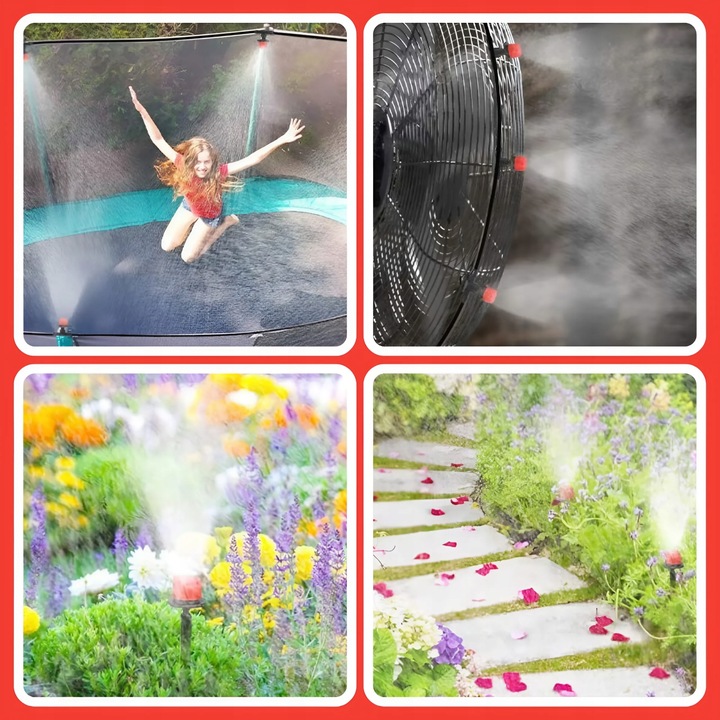 KROPLOWNIK EMITER NAWADNIANIA Z KOMPENSACJĄ 100SZT DO NAWADNIANIA PODLEWANI