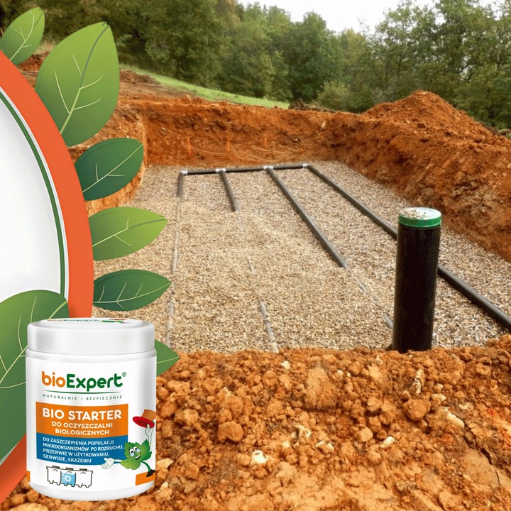 Bio Starter preparat rozruch oczyszczalni Bakterie do szamba 400g