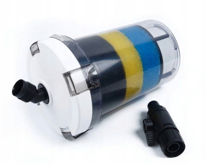 Duży PREFILTR ZEWNĘTRZNY EW-603 2,7L Do Akwarium Transparentny