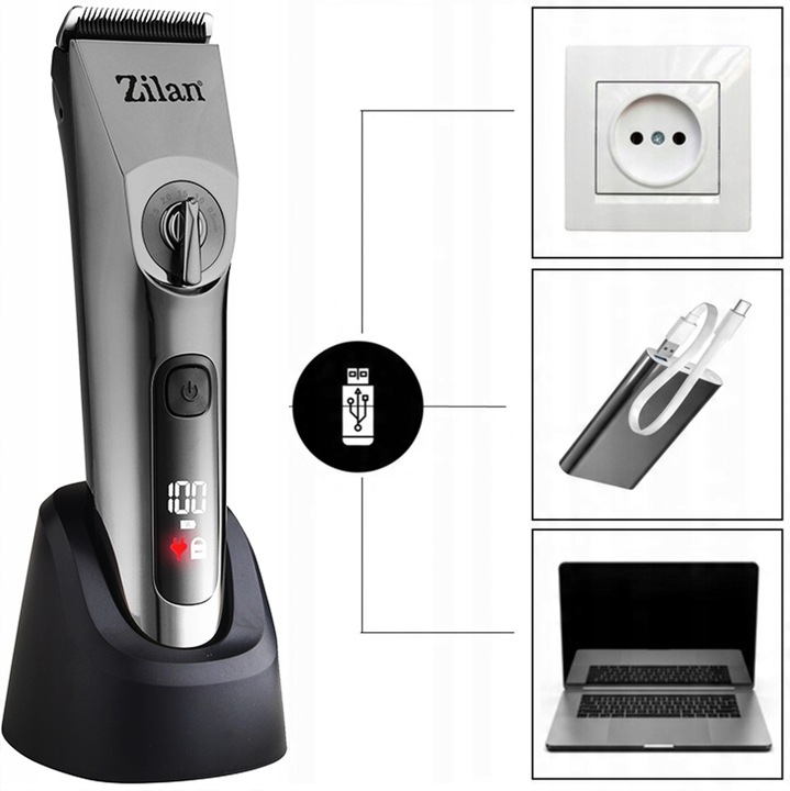 MASZYNKA DO STRZYŻENIA TRYMER DO BRODY CIAŁA BEZPRZEWODOWA WODOODPORNA