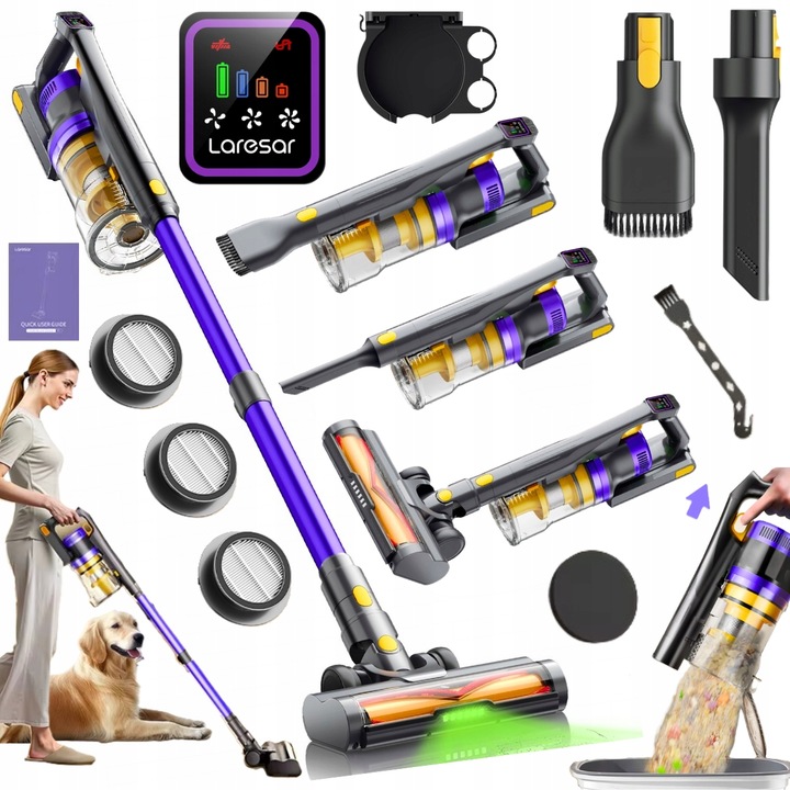 Odkurzacz pionowy Laresar X11 fioletowy