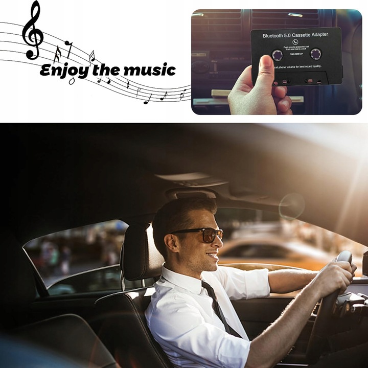 kaseta bluetooth 5.0 do radia adapter transmiter RADIA