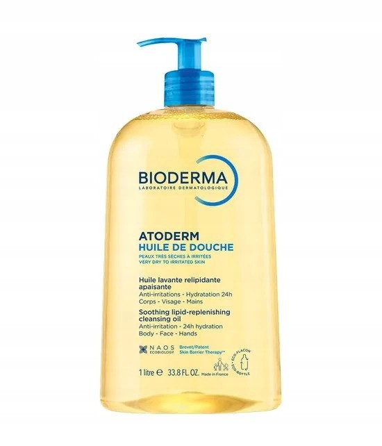 Bioderma Atoderm Huile Olejek nawilżający do kąpieli i pod prysznic 1000 ml