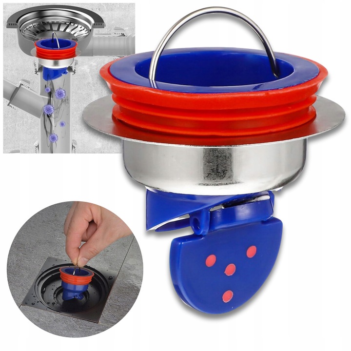 SUCHY SYFON ZAWÓR ZWROTNY KANALIZACYJNY DO ODPŁYWÓW – REGULACJA Ø