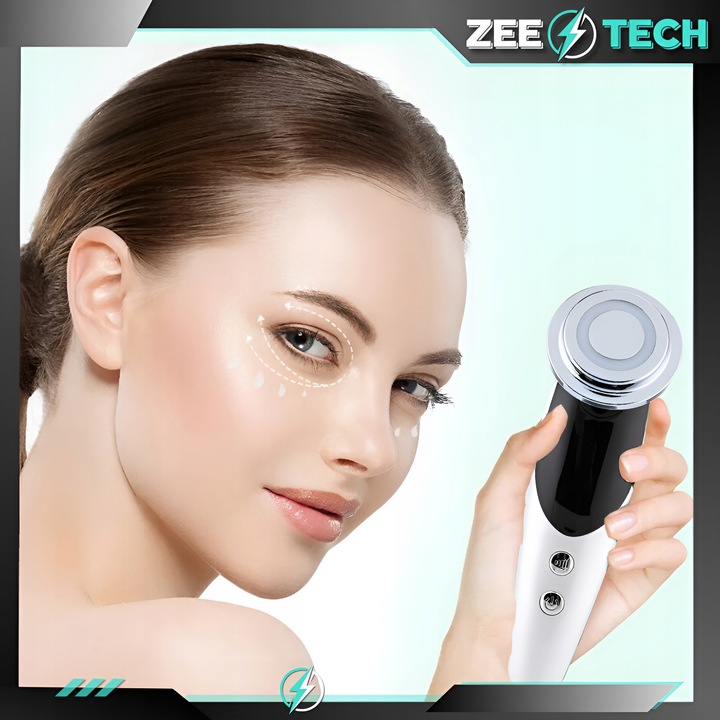 MEZOTERAPIA BEZIGŁOWA 7w1 MASAŻER DO TWARZY ELEKTRYCZNY EMS LIFTING