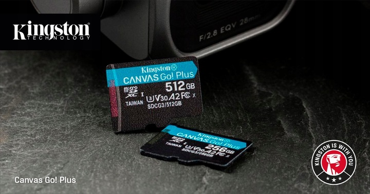 Karta pamięci micro SD SDXC 256GB KINGSTON Go! Plus 170MB/S DO KAMERY DRONA