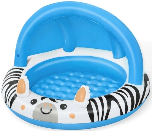 DMUCHANY BRODZIK Z DASZKIEM MIĘKKIE DNO BASENIK DLA DZIECKA BESTWAY 52559