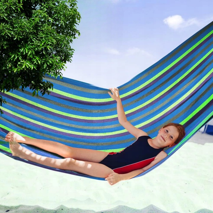 HAMAK OGRODOWY dwuosobowy brazylijski XXL DUŻY RED GARDEN ZESTAW POKROWIEC