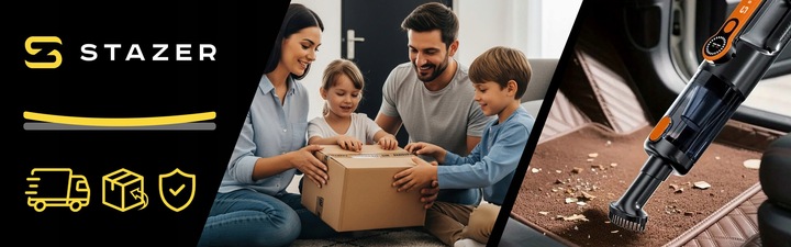 Odkurzacz samochodowy do auta ręczny cyklonowy bezprzewodowy USB 17