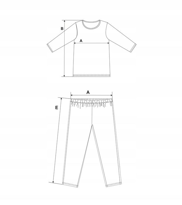 NETi Przewiewna i Delikatna Bawełniana Piżama Damska z Długim Rękawem Brown