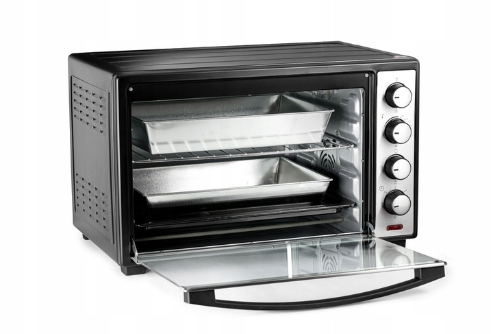 PIEKARNIK ELEKTRYCZNY 48L TERMOOBIEG ROŻNO GRILL WOLNOSTOJĄCY MINI