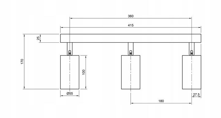 Lampa sufitowa kinkiet spot oprawa halogenowa GU10