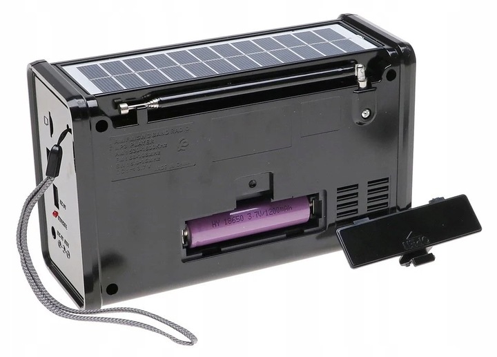 RADIO PRZENOŚNE FM KUCHENNE SOLARNE BUDOWLANE LATARKA BLUETOOTH +