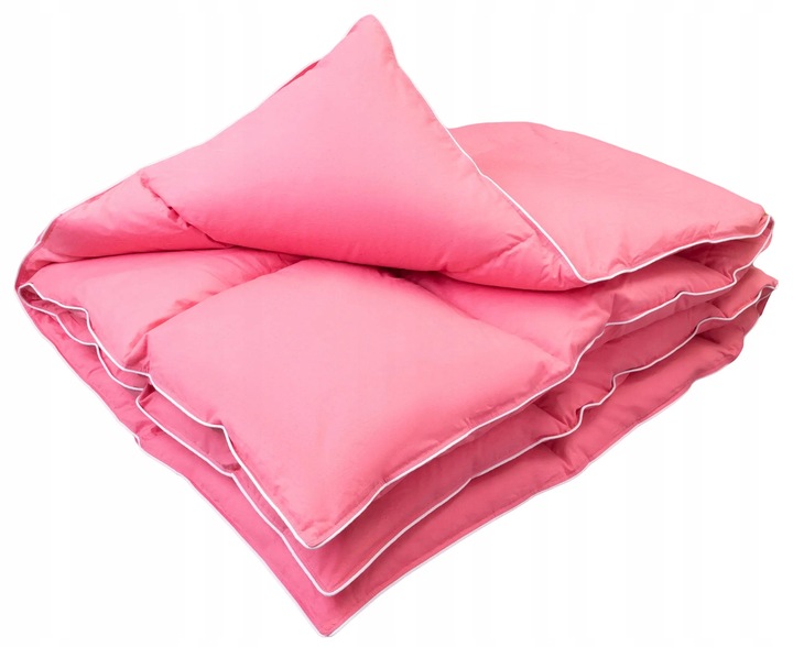 KOŁDRA PÓŁPUCH CAŁOROCZNA PUCH I PIERZE 160x200 2,80KG RÓŻ