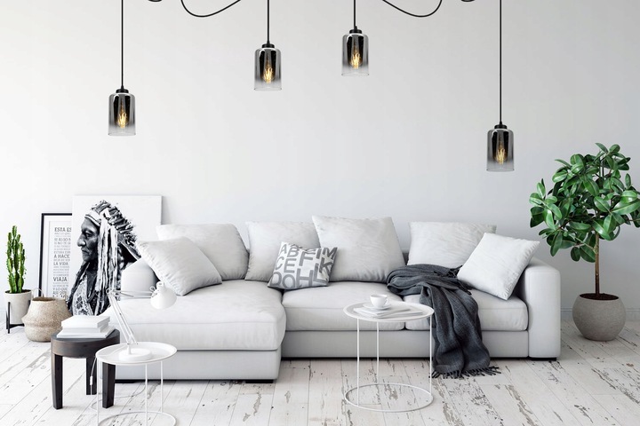 ELEGANCKI SZKLANY KLOSZ HELLA