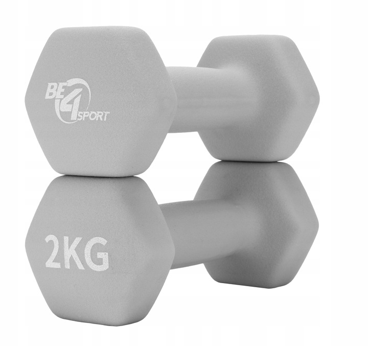 Zestaw Hantli Ciężarki Hantle Neoprenowe Żeliwne do Ćwiczeń 2x 2kg PREZENT