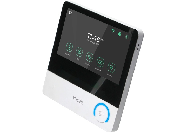 WIDEODOMOFON VIDEO DOMOFON FULL HD 7" CZYTNIK BRELOK MENU PL FURTKA + BRAMA