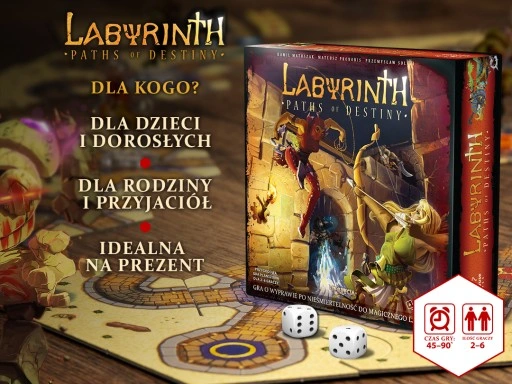 GRA PLANSZOWA Labirynt Ścieżki Przeznaczenia TWÓJ PREZENT na Walentynki