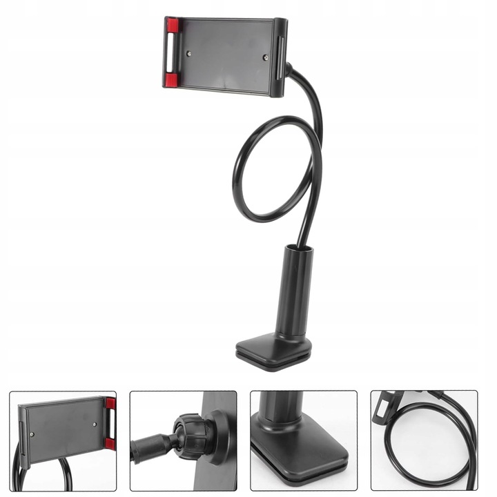 Holder For Mobile Phone Tablet With Adjustable Flexible Arm For Tablet
