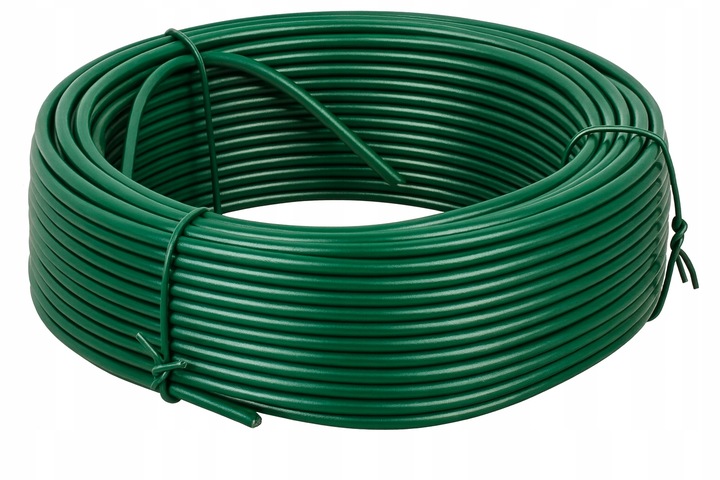 DRUT POWLEKANY PCV OGRODNICZY NACIĄGOWY DO SIATKI 2,8 - 2,0MM 100M