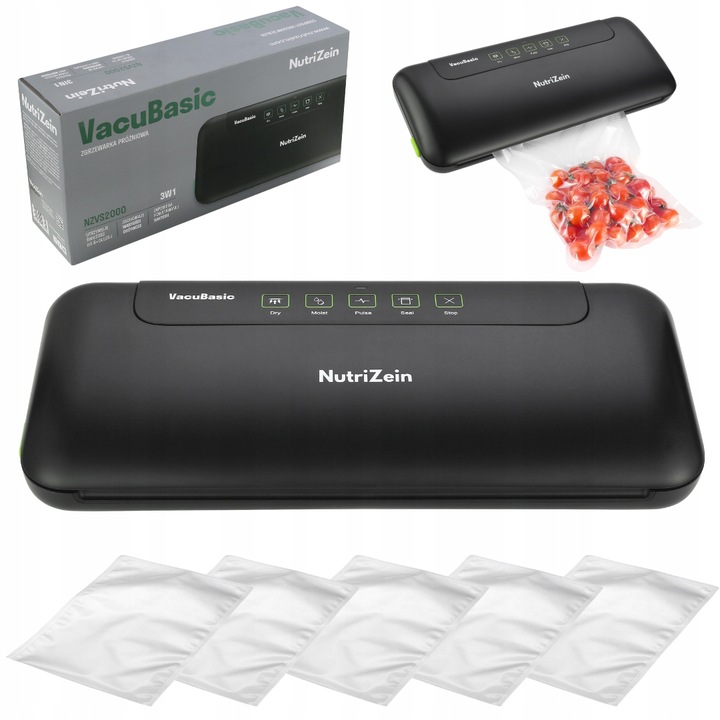 Zgrzewarka próżniowa pakowarka żywności NutriZein NZVS2000 VacuBasic