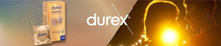 Prezerwatywy DUREX SENSUAL EXTRA LUBE cienkie dodatkowo nawilżane 10