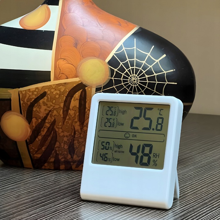 TERMOMETR POKOJOWY DOKŁADNY ELEKTRONICZNY BEZPRZEWODOWY Z HIGROMETREM