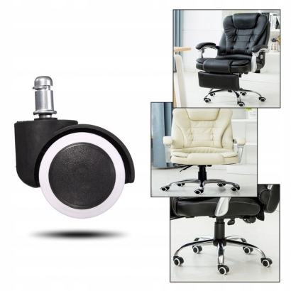 5x KÓŁKA GUMOWE KAUCZUKOWE DO FOTELA KRZESŁA