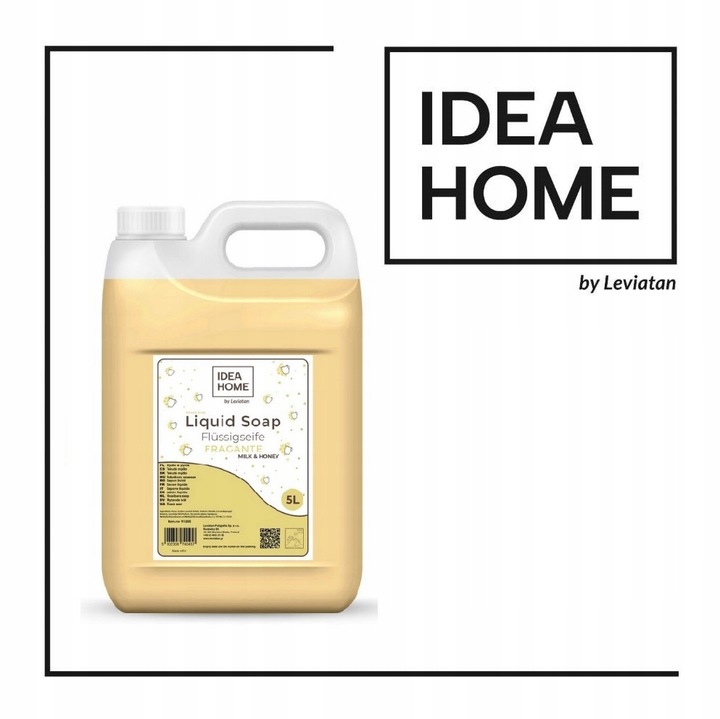 MYDŁO W PŁYNIE 5l FRAGANTE milk&honey KREMOWE mydło do dozowników MYDŁO 5l