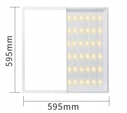 PANEL LED OPRAWA Kaseton Plafon Armstrong 60x60 40W 3600 lm