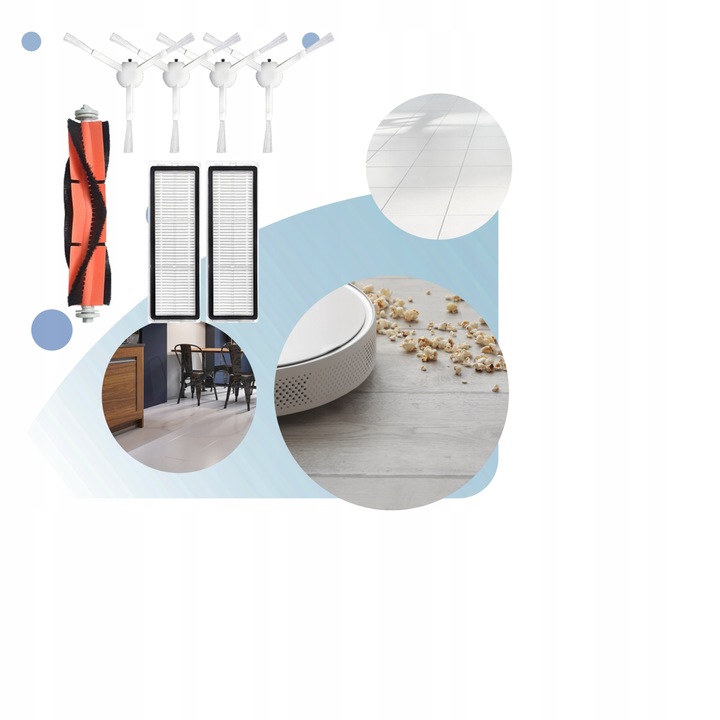 ZESTAW DO XIAOMI Mi Robot Vacuum-Mop 2 Pro+ 1C 1T 2C F9 FILTRY SZCZOTKI