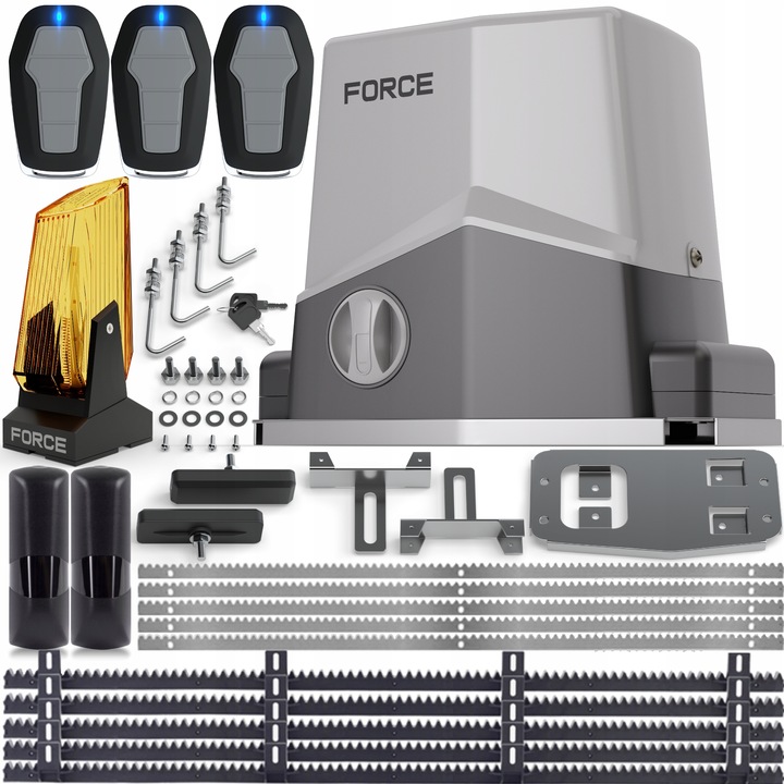 FORCE TYTAN SL600 NAPĘD DO BRAM PRZESUWNYCH do 600kg, LAMPA LED,