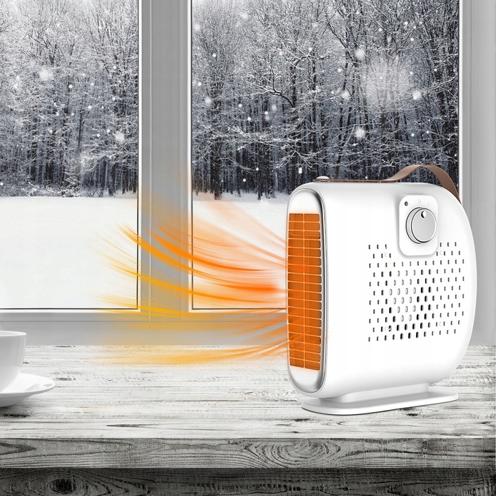 MOCNY GRZEJNIK ELEKTRYCZNY OGRZEWACZ MINI FARELKA HEATER Z DMUCHAWĄ