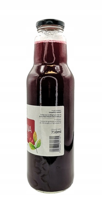 Sok żurawina 750 ml 100% NFC
