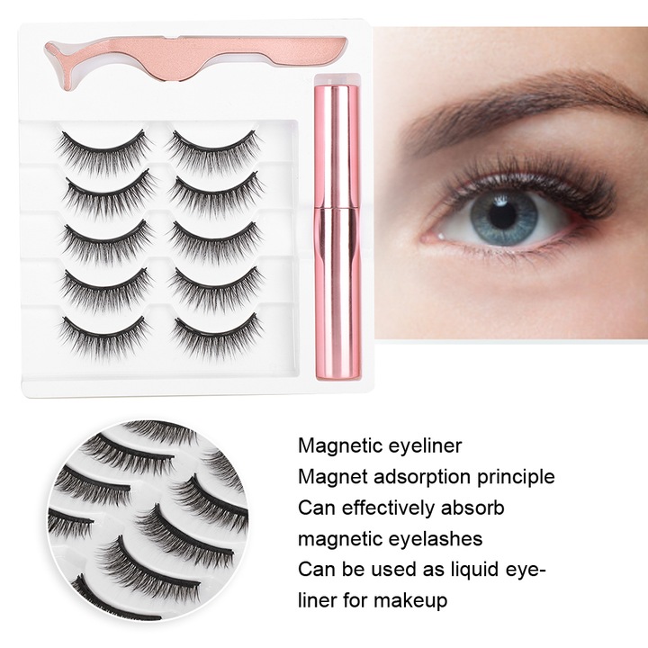 MAGNETYCZNE RZĘSY PIĘKNE NIEINWAZYJNE ŁATWY MONT