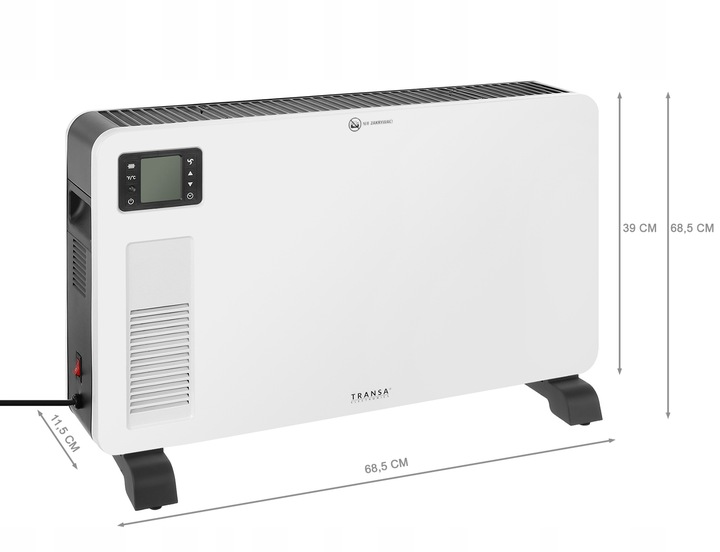 Grzejnik elektryczny Konwektorowy DOTYKOWY PANEL LCD TERMOSTAT PILOT