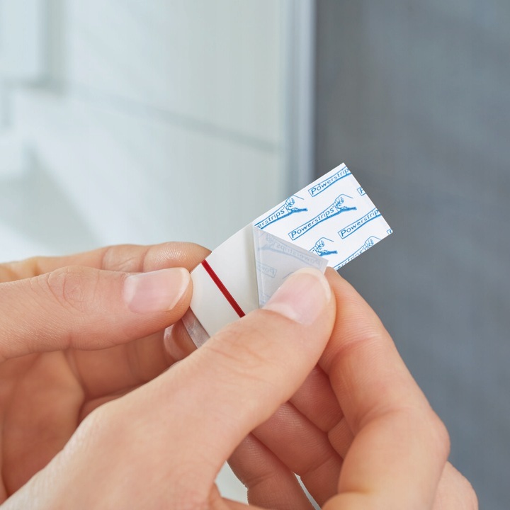 Haczyk Samoprzylepny Tesa Powerstrips Do Łazienki Metalowy Srebrny 2