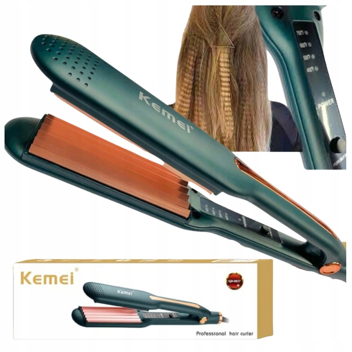 Karbownica ceramiczna PRO fale i objętość regulacja temperat elegancki styl