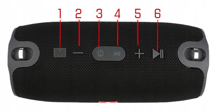 BEZPRZEWODOWY GŁOŚNIK BLUETOOTH BASS BOOMBOX RADIO