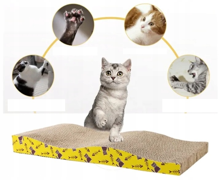 Drapak Dla Kota Legowisko Kartonowy Lodka 45cm - Wygodny, Stabilny, Eko