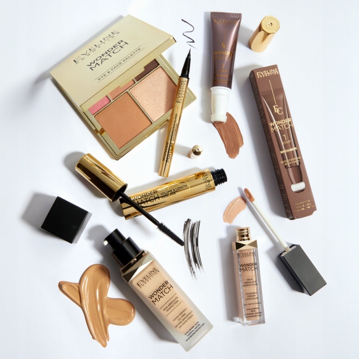 Eveline Cosmetics Wonder Match Paleta do makijażu oczu konturowania twarzy