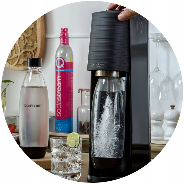 ZESTAW Butelki SodaStream Fuse 2x1L DWUPAK czarne | DO ZMYWARKI