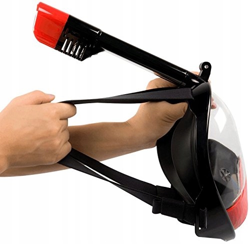 Maska do nurkowania Pełnotwarzowa z rurką fajką Okulary od snurkowania Pro2