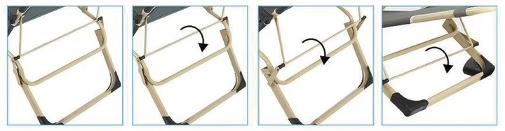 Leżak Ogrodowy Rozkładany Zero Gravity Krzesło Turystyczne Miękka