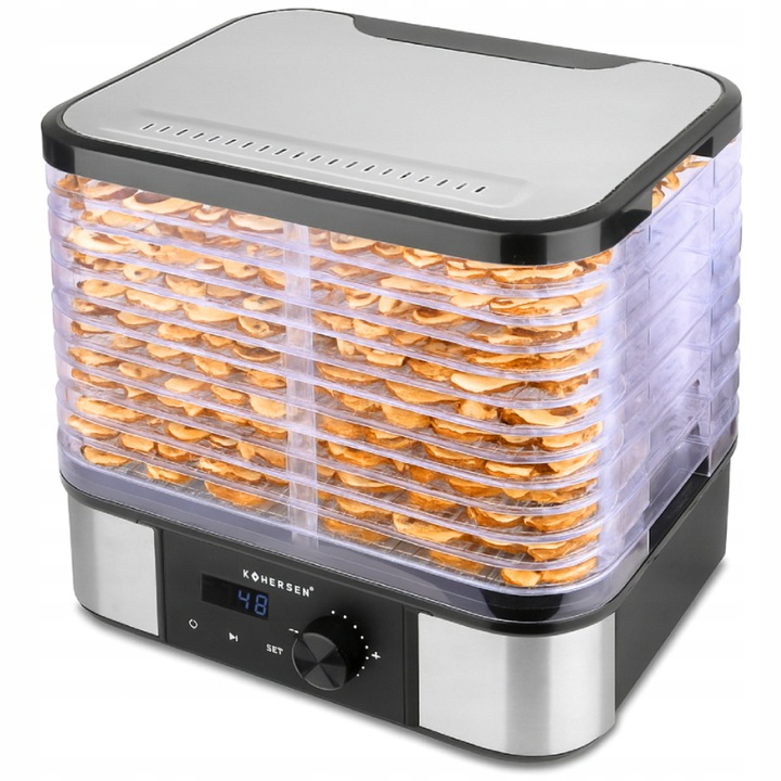 DUŻA Suszarka do grzybów 7 TACEK! warzyw owoców ziół Kohersen MAX